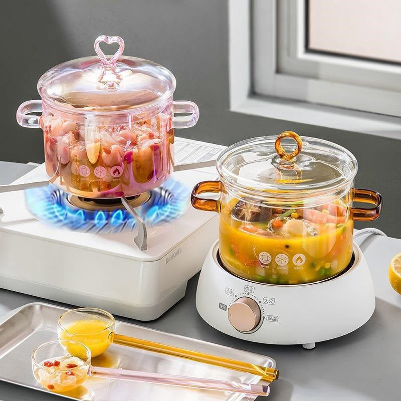 1500ml Borosilicate Glass Cooking Pot